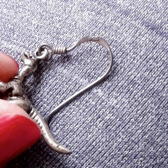 Raptor earrings sterling silver - Picture 2 of 2